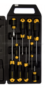 Набор отверток в футляре 10 шт Stanley CUSHION GRIP 2-65-005