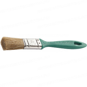 Кисть плоская STAYER "LASUR-EURO", смешанная (натуральная и искусственная) щетина, пластмассовая ручка, 25мм