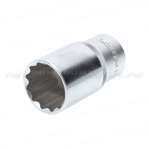 Головка торцевая 32мм 1/2" 12-гранная глубокая L=75мм ROCKFORCE RF-5497732 /1/10