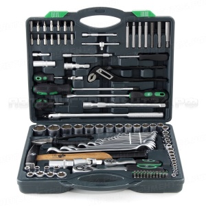 Набор автомобильного инструмента 1/2", 1/4" 118 предметов 6-ти гранных