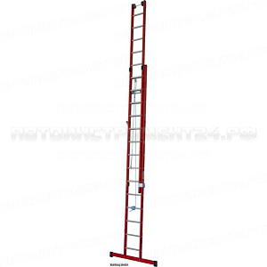Диэлектрическая лестница с тросом 2х12, перекладины из алюм Krause STABILO, 815712