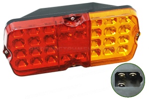 Фонарь задний LED 12V "АТ" л/п с разъемом (УАЗ)