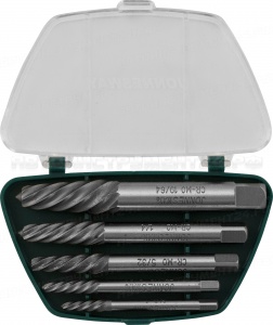 Комплект экстракторов "съемник шпилек" 5/64" - 19/64", 5 предметов