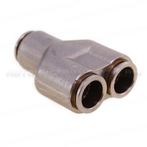 Соединитель тормозных трубок ПВХ, фитинг металлический У-образный МPY D=14 мм