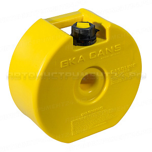 Канистра круглая GKA в запасное колесо 4 литра цвет: Желтый