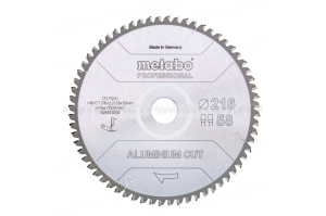 Пильн. диск AluminiumCutProf 254x30 72FZ/TZ 5°neg Metabo