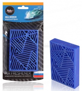 Ароматизатор под сиденье пластик "3D-лабиринт" морской бриз AIRLINE, AFSI112