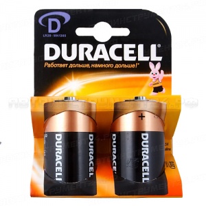 Элемент питания D: LR20-BC2 ALKALINE BASIC 1,5V DURACELL /2/20/60
