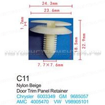 Клипса для крепления внутренней обшивки а/м GM пластиковая (100шт/уп.) Forsage клипса C0011(C11)(GM)