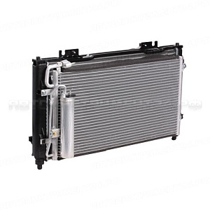 Блок охлаждения (радиатор+конденсор+вентилятор) для автомобилей Приора (тип Halla) LUZAR, LRK 0127