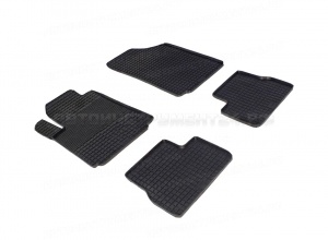 Коврики Citroen C3 2010 резиновый "Сетка" (Seintex)