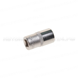 Головка торцевая 10мм 1/4" 12-гранная L=25мм ROCKFORCE RF-52910 /1/50