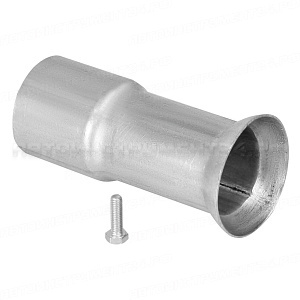 Соединитель труб глушителя - переходник d=50мм/R30/d=56мм L=120 (нержавеющая алюминизированная сталь) TRIALLI, EMP 503056