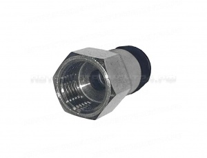 Фитинг прямой трубки ПВХ ( внутренняя резьба ) M12*1.25 d- 8 (уп. 10 шт.)