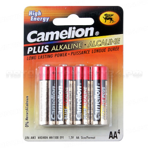 Элемент питания AA: LR6-BC4 ALKALINE PLUS 1,5V CAMELION /4/48/576