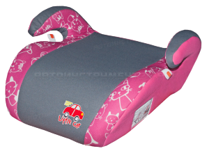 Бустер детский 22-36кг. Little Car Smart коты-розовый