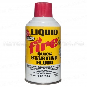 Быстрый старт "FIRE" для любых двигателей мощный, содержание эфира 35% (до -55С, аэрозоль) 213гр GUNK /1/12