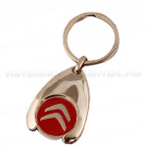 Брелок BR-123 CITROEN GOLD 24-каратное золотое напыление (в подарочном футляре) GOLDEN TOUCH /1