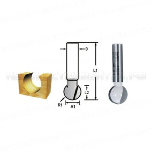 Шаровидная фреза 12.7x8x32 мм 2T Makita D-10942