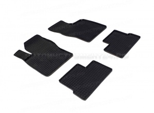 Коврики Daewoo Nexia 1995 резиновый "Сетка" (Seintex) 00177