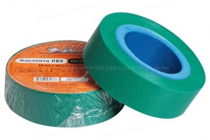 Изолента ПВХ, зеленая, 19 мм*10 м AIRLINE, AIT-P-15