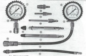Набор для измерения компрессии бензин и дизель плюс ПРО