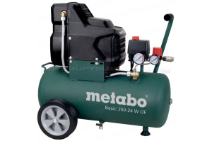 Basic 250-24 W OF Компрессор безмасл.1.5кВт,24л Metabo