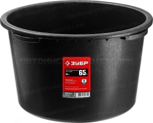 Таз строительный круглый, 65 л, высокопрочный, ЗУБР