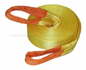 Трос буксировочный лента, петля усиленная 10м (11т) (10 шт уп)