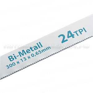 Полотна для ножовки по металлу, 300 мм, 24TPI, BIM, 2 шт. GROSS