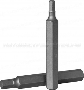 Вставка-бита 10 мм DR шестигранная, H12, 75 мм