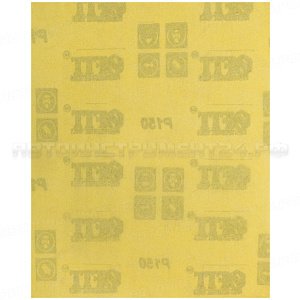 Листы шлифовальные на бумажной основе, алюминий-оксидный абразивный слой 230х280 мм, 10 шт. Р 150