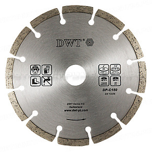 Диск алмазный, сегментный диск для сухой резки армированного ж/б, лазерная наварка резцов (DP-C110) 110 х 2,2 мм