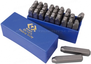 Набор ударных клейм 5 мм, буквы-латиница, 27 предметов KING TONY 11427SQ05