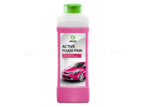 Активная пена для бесконтактной мойки «Active Foam Pink» Цветная пена 1л , арт. 113120 GRASS