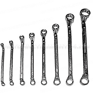 Ключи накидные, хромированное покрытие, набор 6 шт. ( 6-17 мм )