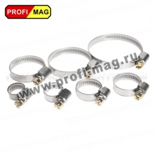 Хомут червячный 10 -16 "PROFI/MAG" "W2"
