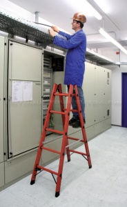 Диэлектрическая двухсторонняя стремянка 2х5 Krause STABILO, 819710