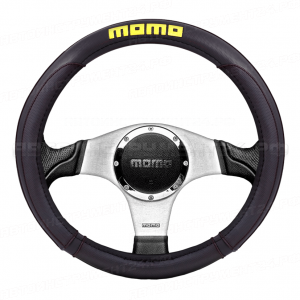 Оплётка руля "MOMO", серия "SPORT", перфорированная PU кожа, чёрый, 1/25