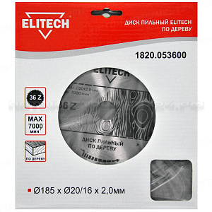 Пильный диск Elitech 1820.053600