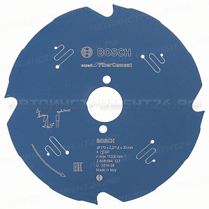 Пильный диск Expert for FiberCement 170x30x2.2/1.6x4T, 2608644123