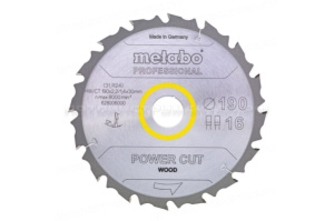 Пильн. диск PowerCutProf 165x20 14FZ/FA 10° Metabo