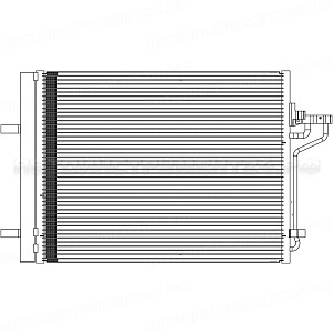 Радиатор кондиционера для автомобилей Kuga (12-) 1.6T/2.0TD LUZAR, LRAC 1069