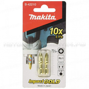 Насадка Impact Gold ShorTon PZ1, 30 мм, E-form (MZ), 2 шт Makita B-42210