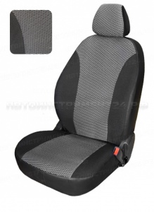 Чехлы Lada Largus 2012 Стандарт 5 мест темно-серый жаккард БРК
