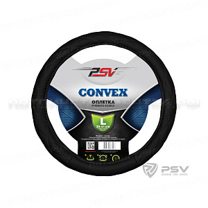 Оплётка на руль CONVEX (Черный) L