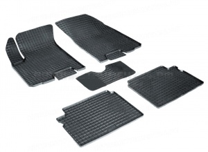 Коврики Chevrolet Aveo 2003-2012г резиновый "Сетка" (Seintex) 00266