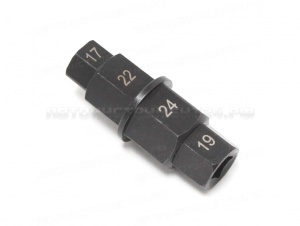 Ключ шестигранный ступенчатый (17мм, 19мм, 22мм, 24мм), в блистере Forsage F-04J1070