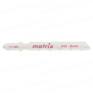 Полотна для электролобзика  по металлу, 3 шт,T118B, 50 x 2 мм, HSS. MATRIX