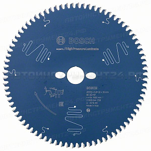 Пильный диск Expert for High Pressure Laminate 250x30x2.8/1.8x80 T, 2608644358